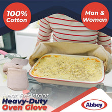 Abbey Professional Double-Sided Heat Resistant Heavy-Duty Cotton Oven Glove