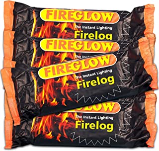 FIREGLOW The Instant Lighting Firelog 700g Burns for up to 90 Minutes (15 x Logs)