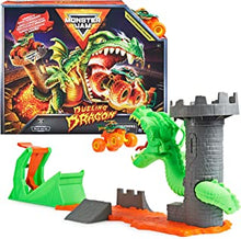 Monster Jam, Dueling Dragon Playset with Exclusive 1:64 Scale Dragon Monster Truck, Kids Toys for Boys Ages 3 and up