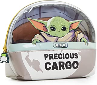 Star Wars Baby Yoda Wash Bag, Large Capacity Toiletry Bag for Men, Women, Teens and Kids Featuring The Child from The Mandalorian, Star Wars Gifts for Boys, Girls and Adults