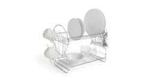 Home 2 Tier Wire Dish Drainer - Silver