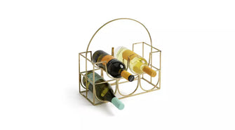 Habitat Japonica 5 Bottle Stainless Steel Wine Rack