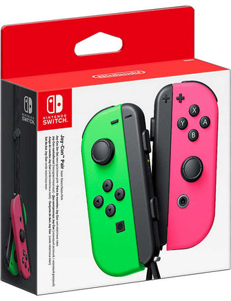 Neon Green and Pink Joy-Cons Switch Controllers