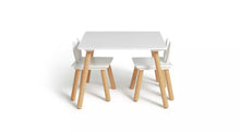 Liberty House Kids Toys Bunny Wood Table & 2 Chairs - White