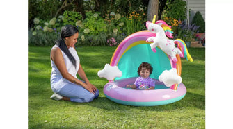 Chad Valley 3.9ft Unicorn Baby Paddling Pool - 28L