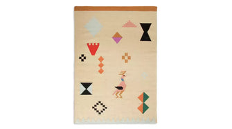Habitat Lora Flatweave Wool Rug - Multi - 140x200cm