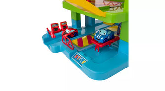 Chad Valley 3 Level Garage with 2 Free-wheeling Cars