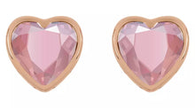 Radley 18ct Rose Gold Plated Silver Glass Stud Earrings