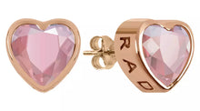 Radley 18ct Rose Gold Plated Silver Glass Stud Earrings