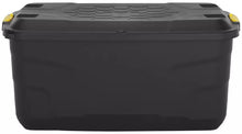 Home 145L Heavy Duty Storage Trunk on Wheels - Black