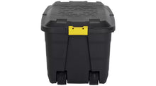 Home 145L Heavy Duty Storage Trunk on Wheels - Black