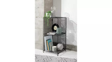 Home  2 Tier Wire Metal Tower - Black