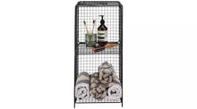 Home  2 Tier Wire Metal Tower - Black