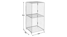 Home  2 Tier Wire Metal Tower - Black