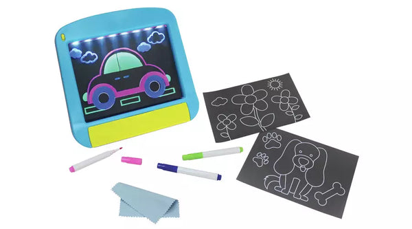 Chad Valley Light Up Drawing Board Tablet, Creative Play, Make Believe