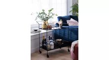 Habitat Monroe Drinks Trolley - Black