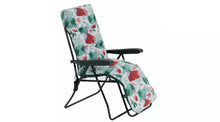 Folding Recliner Garden Chair - Green