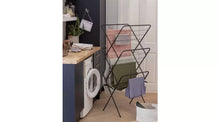 Home 14m 3 Tier Indoor Clothes Airer - Black