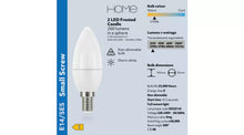 Home 2.3W LED SES Light Bulb - 2 Pack