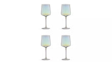 Habitat Iridescent Flute Wine Glass-Set of 4