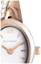 Accurist Ladies Rose Gold Braclet Earrings Watch Set