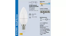 Home 4.2W LED SES Light Bulb - 2 Pack