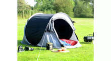 Pro Action 2 Person 1 Room Pop Up Camping Tent - Black