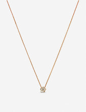 Cherry Blossom silver rose-gold vermeil and diamond pendant necklace