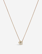 Cherry Blossom silver yellow-gold vermeil and diamond pendant necklace