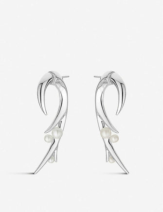 Cherry Blossom Hook sterling silver earrings