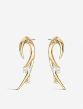 Cherry Blossom Hook pearl and yellow-gold vermeil earring