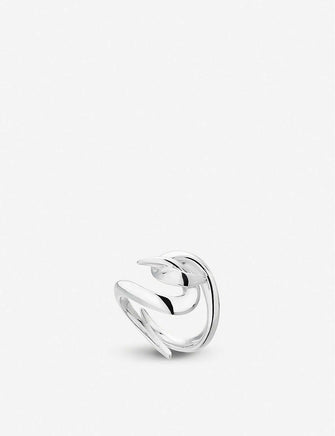 Hook sterling silver ring