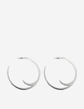 Cat Claw sterling silver hoop earrings