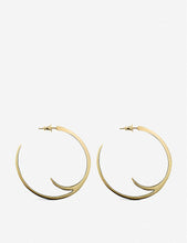 Cat Claw yellow-gold vermeil hoop earrings