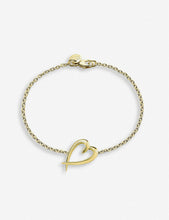 Heart gold-plated bracelet