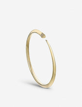 Tusk Sabre yellow gold-plated vermeil silver and diamond bangle