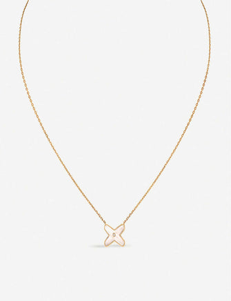 Jeux de Liens 18ct rose-gold, diamond and mother-of-pearl necklace