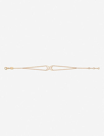 Jeux de Liens 18ct rose-gold, diamond and mother-of-pearl bracelet