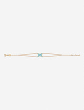 Jeux de Liens 18ct rose-gold, turquoise and diamond bracelet