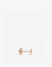 Jeux de Liens 18ct rose-gold and diamonds stud single earring