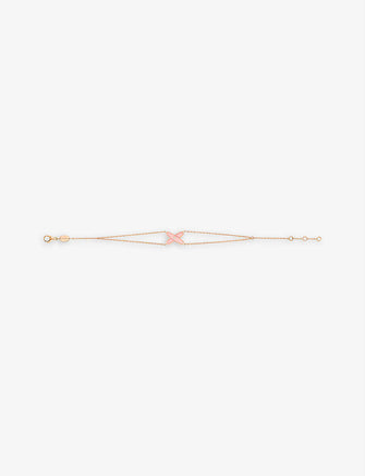 Jeux de Liens pink opal and diamond bracelet