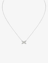 Jeux de Liens 18-carat white gold and diamond pendant necklace