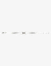 Jeux de Liens 18-carat white gold and diamond bracelet