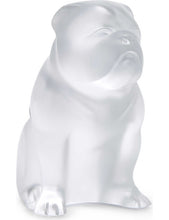 Bulldog crystal figurine
