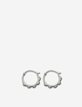 Floris sterling silver hoop earrings