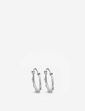 Floris sterling silver hoop earrings