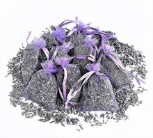 12 Bags of Dried English Lavender in Small Lilac Organza Bags -Real Flower Wedding Confetti/Home Fragrance/Crafts /Moth Repellant