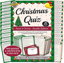 CHRISTMAS QUIZ GAMES: FACTS & TRIVIA PARTY GAME for Family, Office & Xmas parties