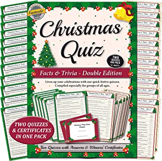 CHRISTMAS QUIZ GAMES: FACTS & TRIVIA PARTY GAME for Family, Office & Xmas parties