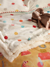 Harlequin Life's a Circus Bon Bon Sherpa Fleece Throw, Multi